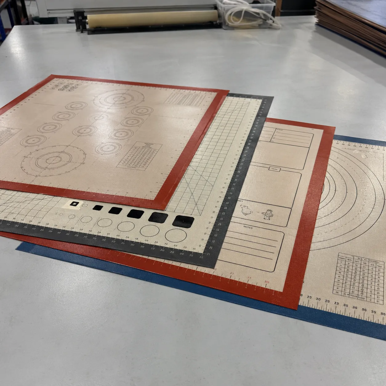 Custom cut PTFE and silicone non-stick material parts