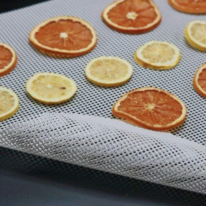 Close-up of non-stick silicone dehydrator mat surface