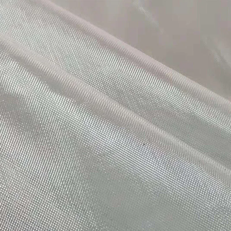 White PTFE coated glass fabric folded sample pieces
