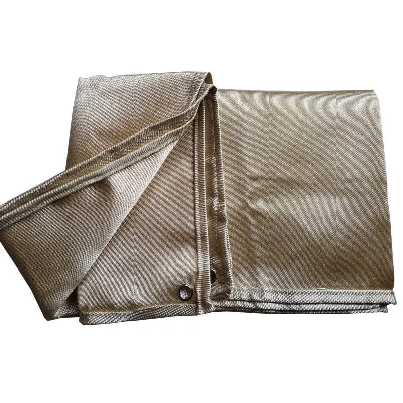 Silicone coated fireproof fabric surface detail