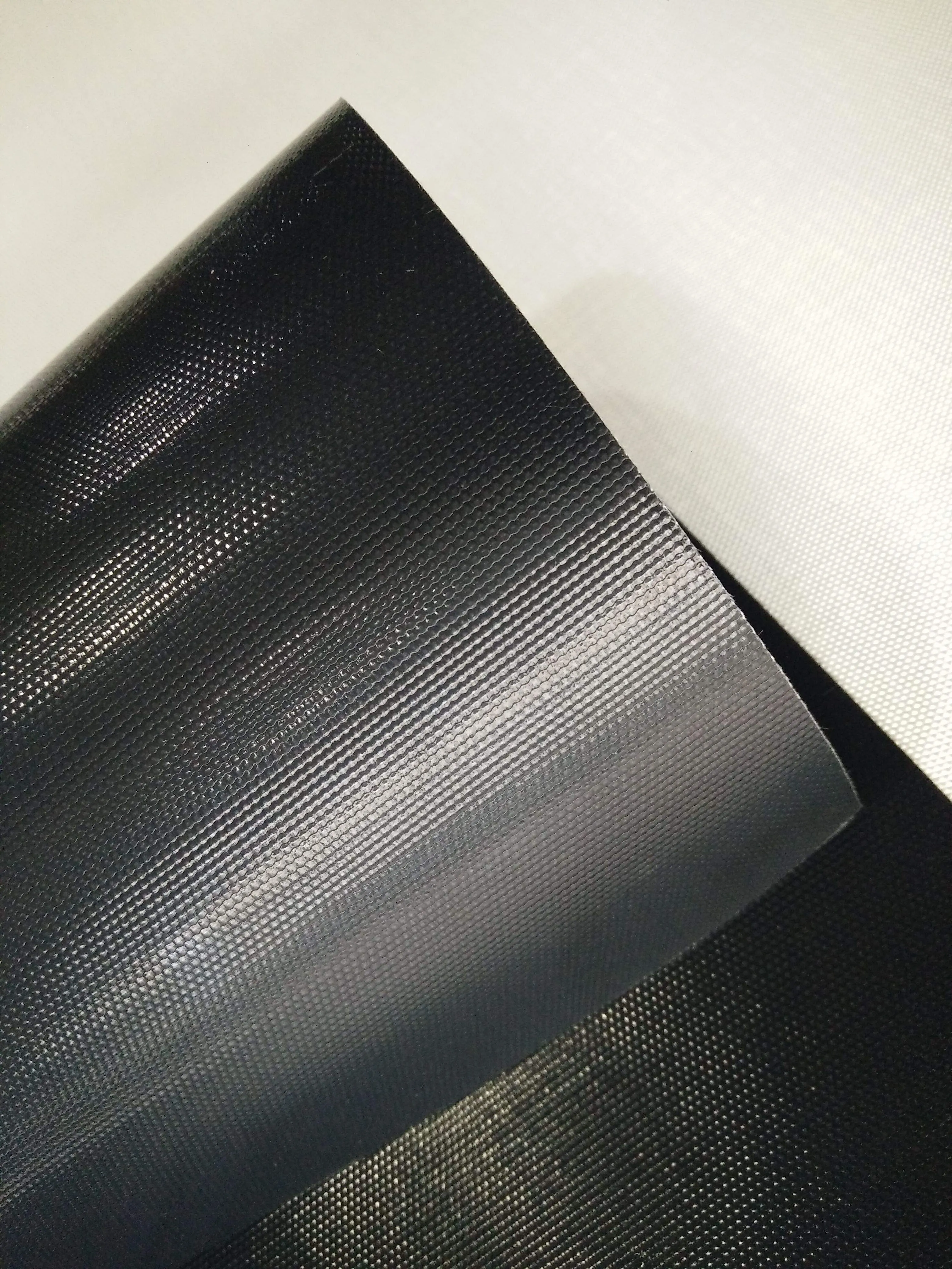 Custom cut non stick PTFE grill mat samples with ruler and caliper