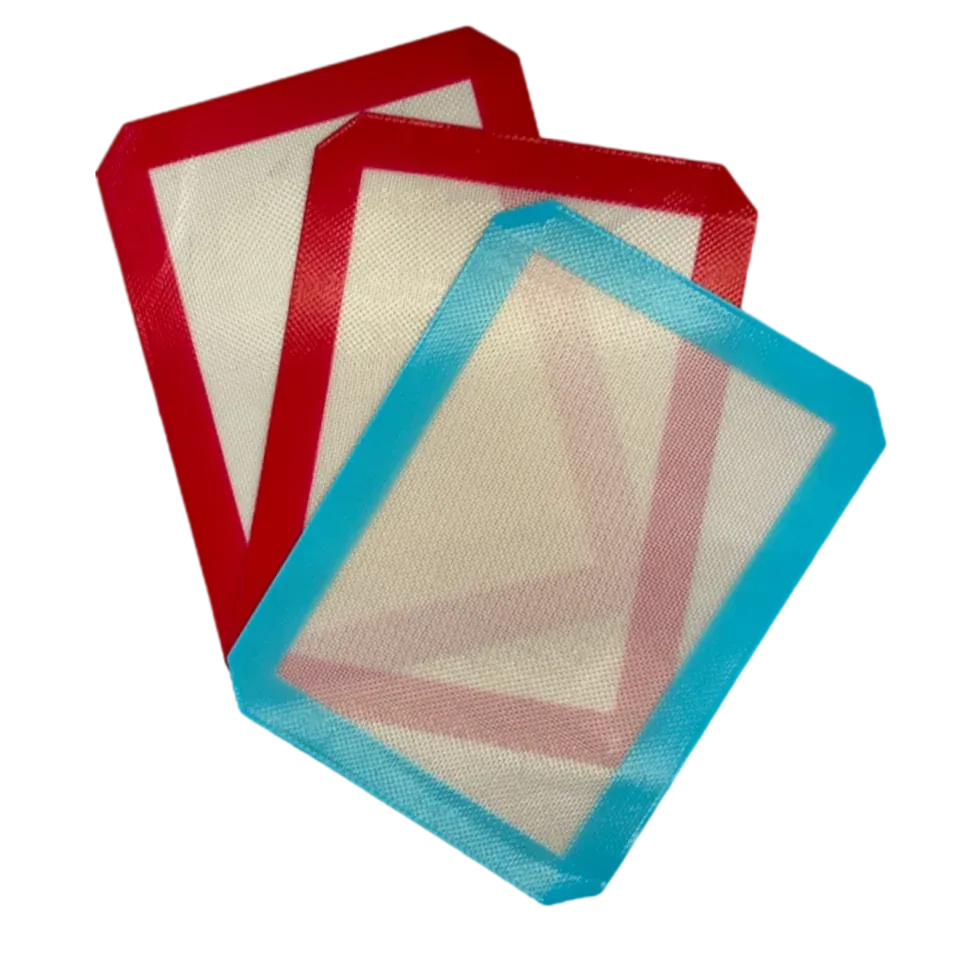 Color options for silicone baking mats for bakery trays
