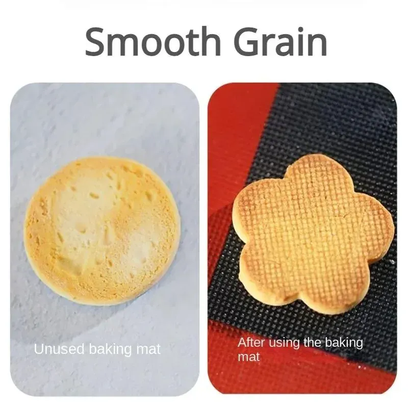 Thickness measurement and custom size reference of perforated silicone baking mat